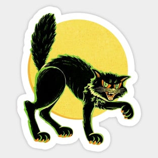 Black Cat Halloween Deco Sticker